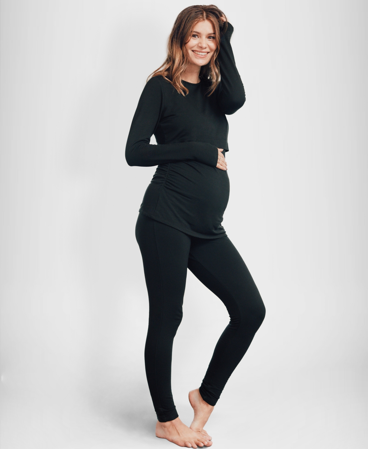 Shop Seraphine Women's Thermal Legging In Black