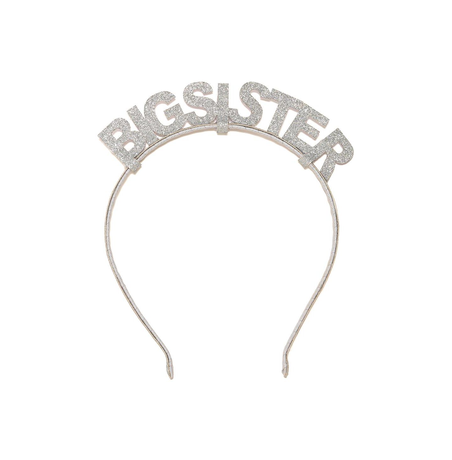 Аксессуары для волос Sweet Wink Child Silver Big Sister Headband для девочек, цвет: Серебряный — фото 1