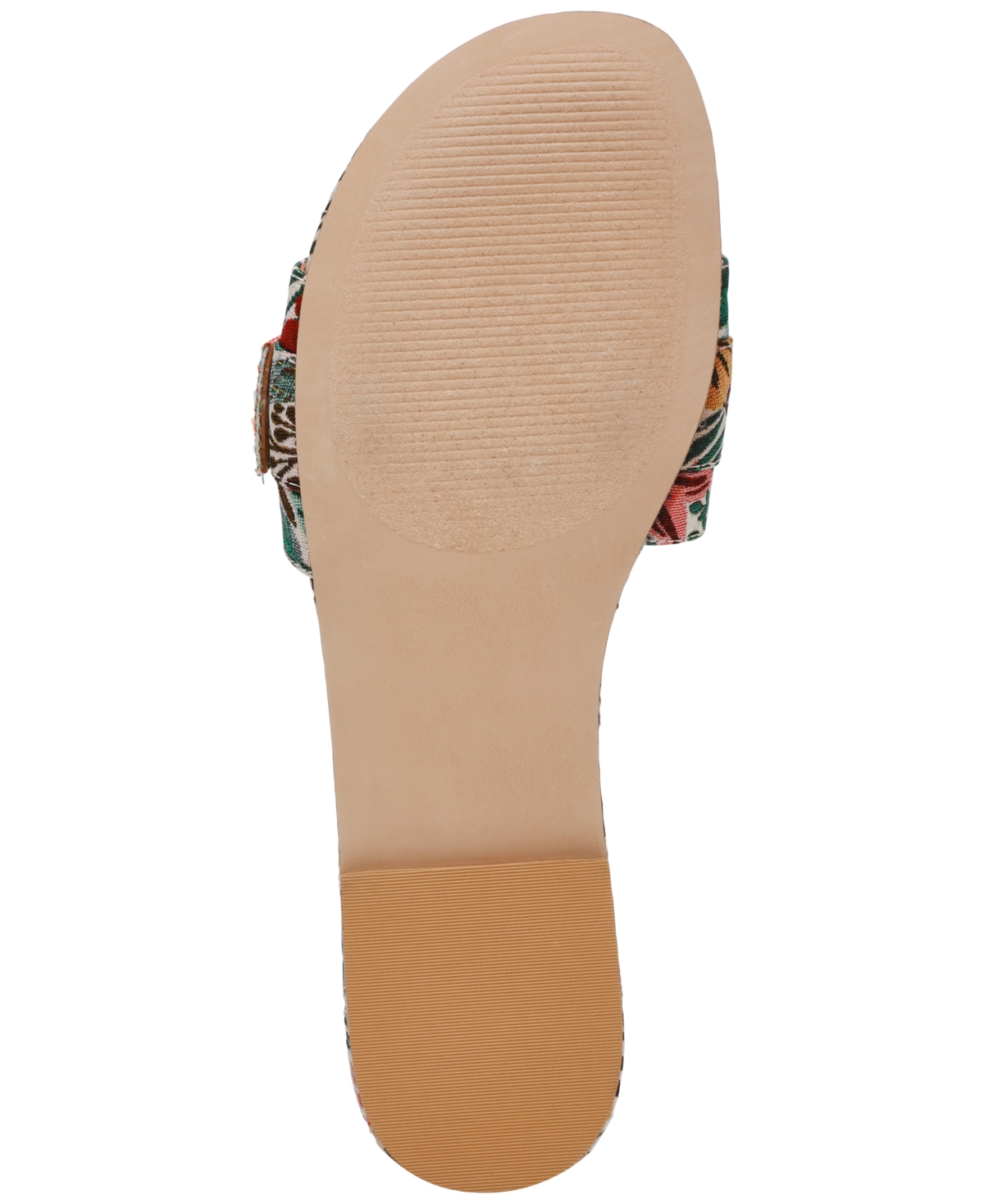 STEVE MADDEN WOMEN'S MERLA RAFFIA BUCKLE SLIDE SANDALS 