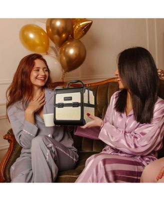 Makeup Train Case Cosmetic Organizer w/ Mirror Artist Grace ForgetMeNot