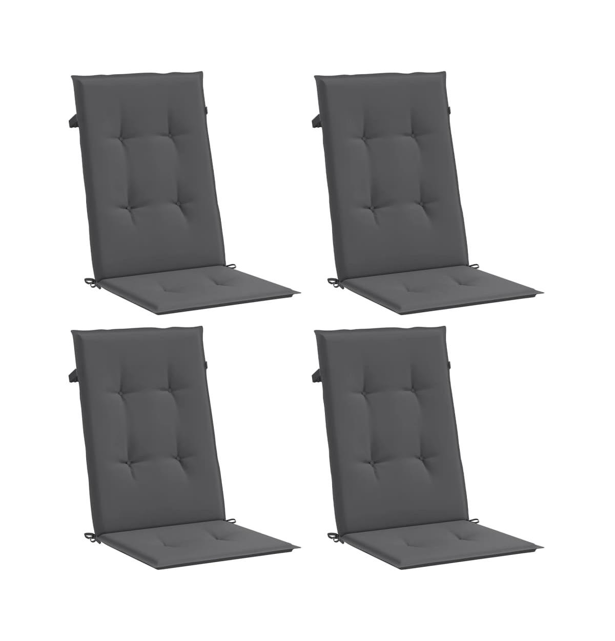 vidaXL Garden Highback Chair Cushions 4 pcs47.2