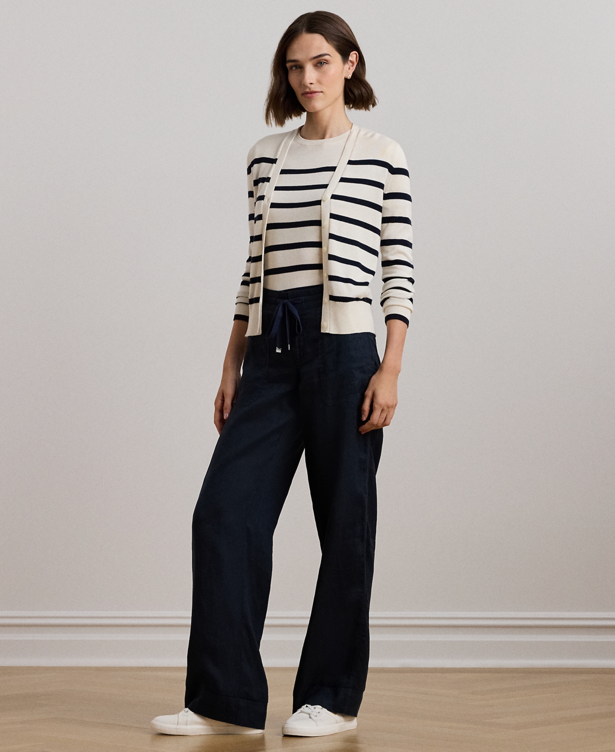 Lauren Ralph Lauren Petite Wide-Leg Linen Pants