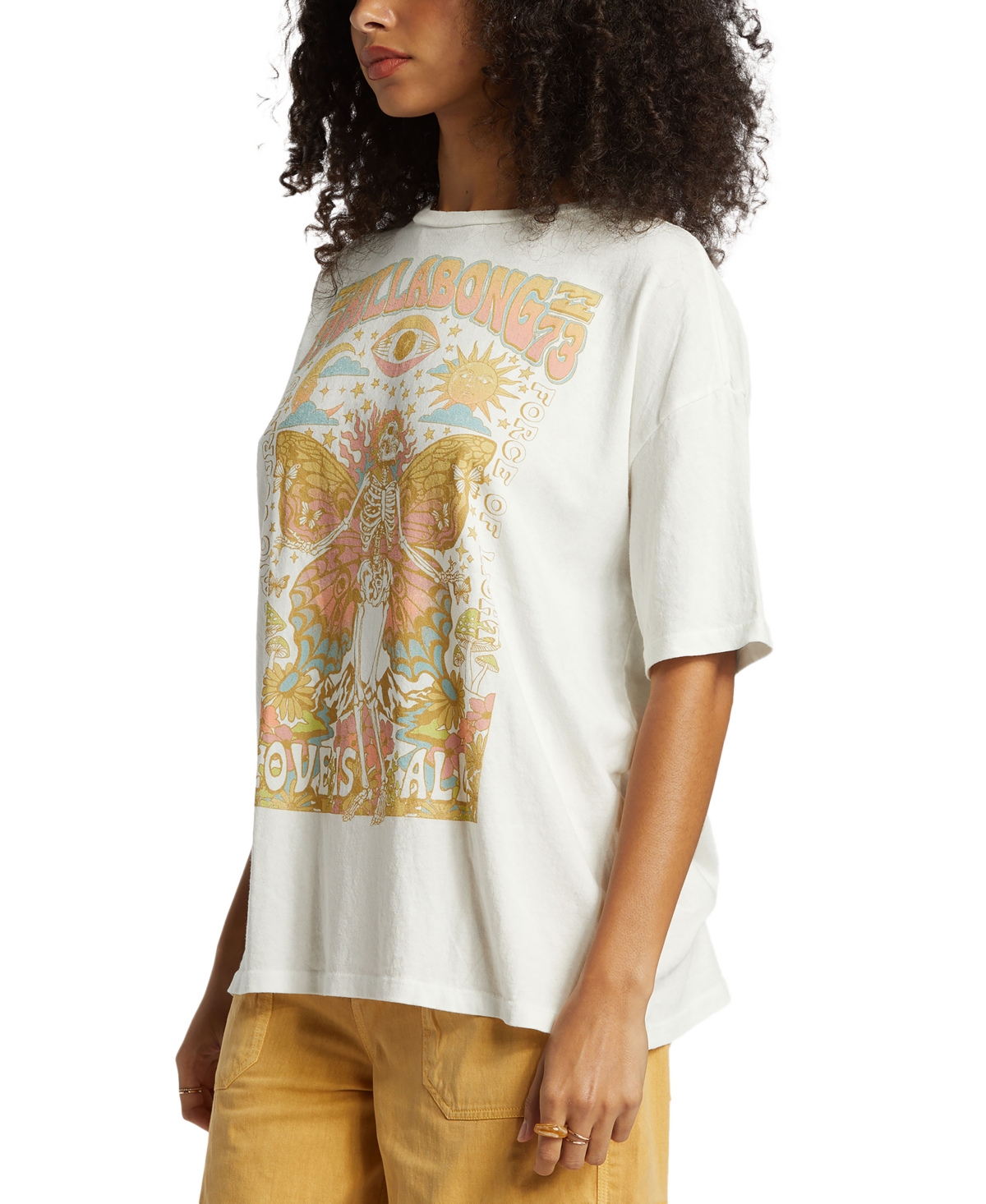 Billabong Juniors' Love Is All Graphic Cotton Short-Sleeve T-Shirt