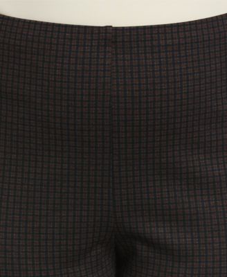 Plus Size Houndstooth Pull On Pants