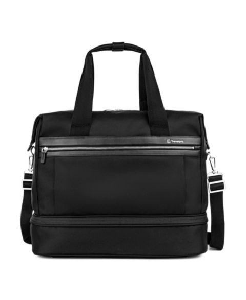 Сумка Travelpro Platinum Elite Drop-Bottom Weekender, цвет: Теневой чёрный