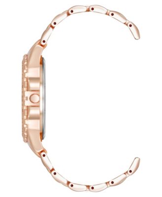 Women's Modern Rose Gold-Tone Alloy Metal Bracelet Watch, 38mm