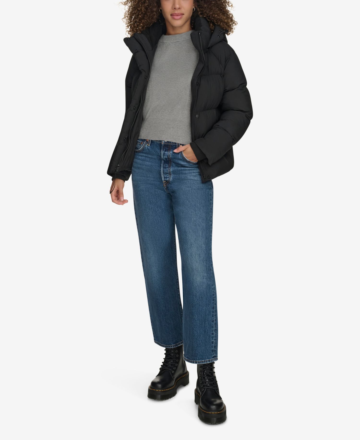 Women's Quilted Hooded Puffer Jacket