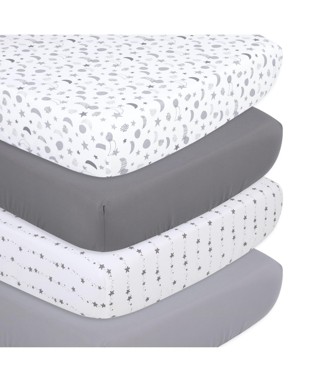 The PeanutshellElephant 8 Piece Baby Nursery Bedding Set, Quilt, Sheets, Skirt, and Mobile - Pink/grey