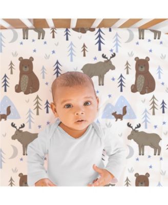 Crib Bedding Set for Baby Boys and for Baby Girls, Boho Celestial, 3 Pieces