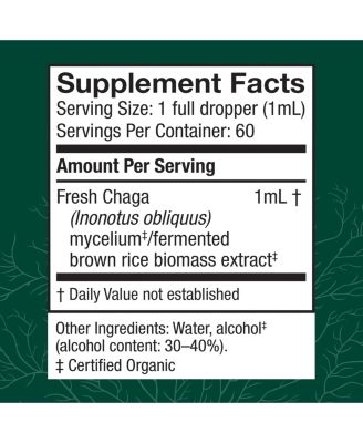 Chaga Extract - Immune System Support Supplement - Chaga Mushroom for Antioxidant Activity Support - Liquid Dietary Mushroom Supplement