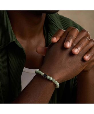 Abundant Support Jade Onyx Hamsa Bracelet