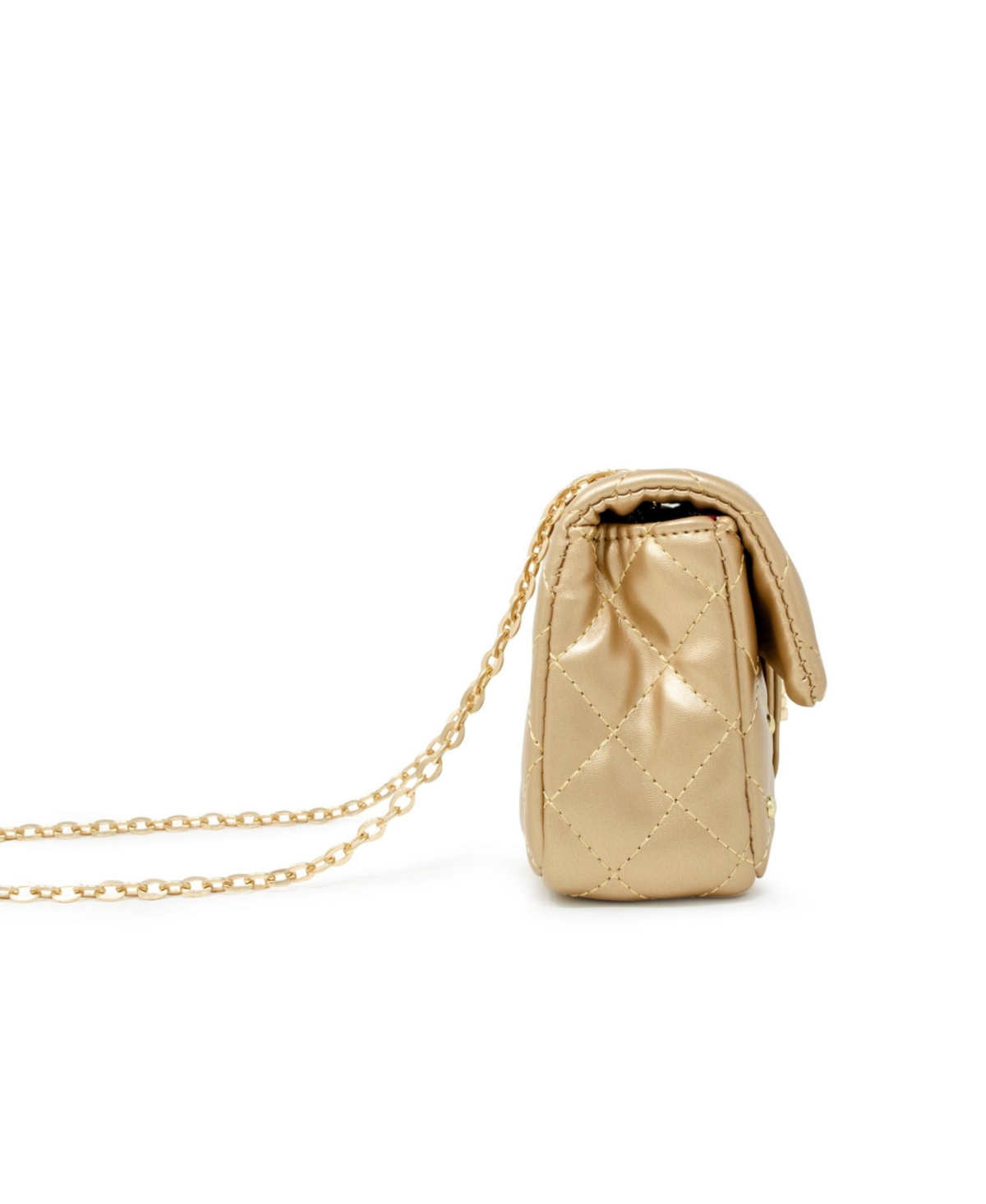 Tiny Treats + Zomi Gems Girls Classic Quilted Stud Handbag, Gold