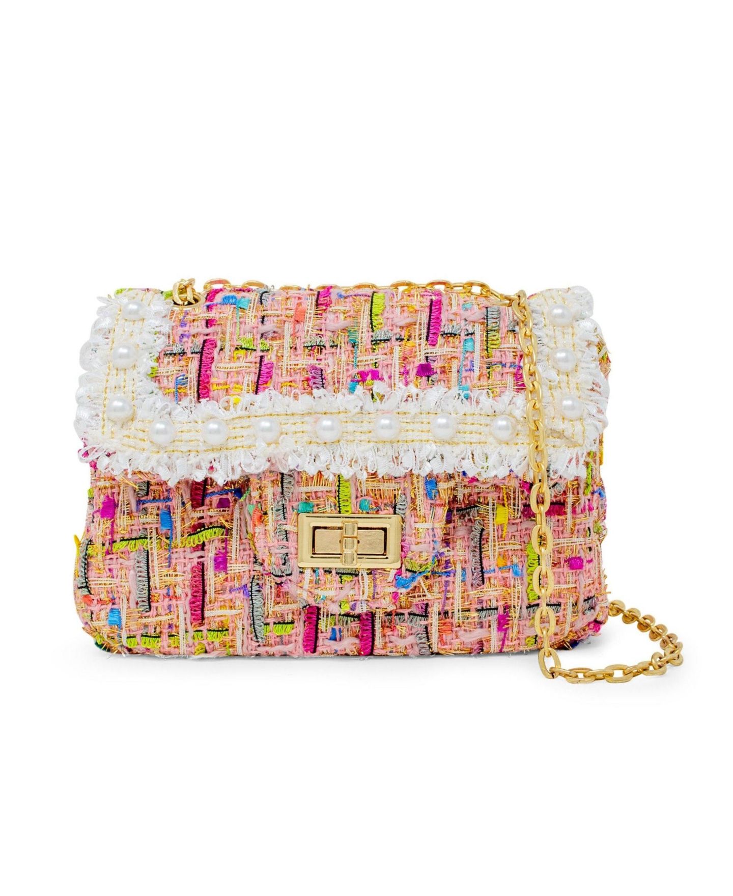 Сумка Tiny Treats + Zomi Gems Classic Tweed Handbag, Pink для девочек — фото 1