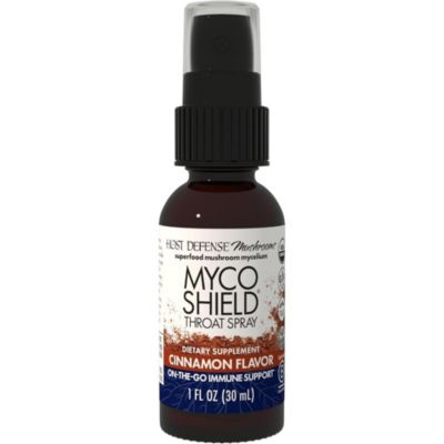 Host Defense MycoShield Throat Spray - Immune Health Support - Dietary Mushroom Supplement with Chaga Reishi Turkey Tail More - On-the-Go Immune S 16$