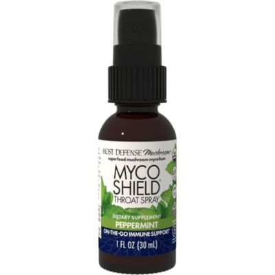 Host Defense MycoShield Throat Spray - Immune Health Support - Dietary Mushroom Supplement with Chaga Reishi Turkey Tail More - On-the-Go Immune S 16$