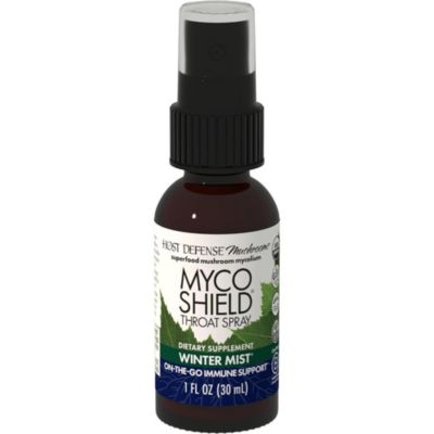 Host Defense MycoShield Throat Spray - Immune Health Support - Dietary Mushroom Supplement with Chaga Reishi Turkey Tail More - On-the-Go Immune S 16$