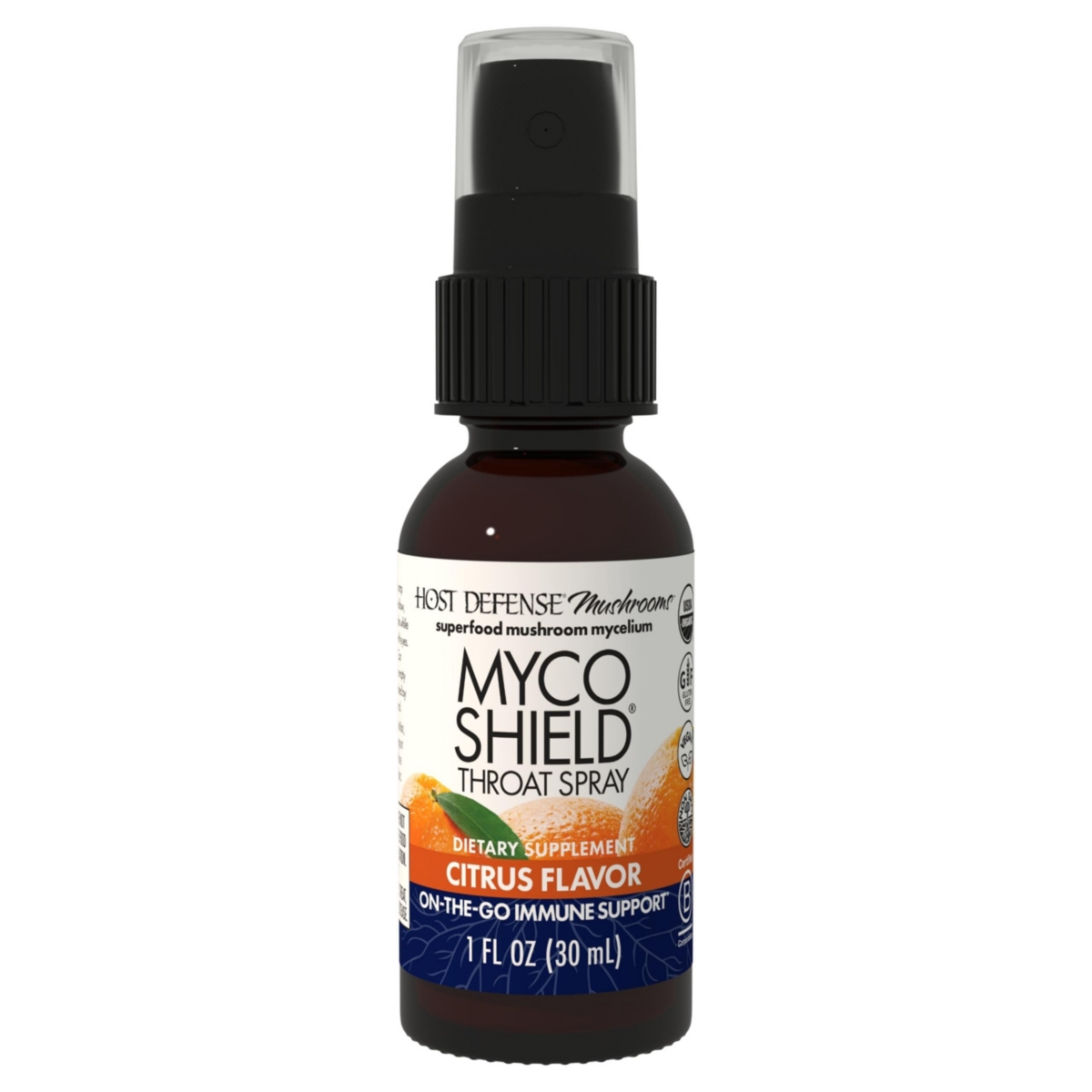 MycoShield Throat Spray - Immune Health Support - Dietary Mushroom Supplement with Chaga, Reishi, Turkey Tail & More - On-the-Go Immune S