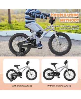 16-Inch Kid s Bike for 4-7 Years Old with Adjustable Saddle & Anti-slip Handlebar