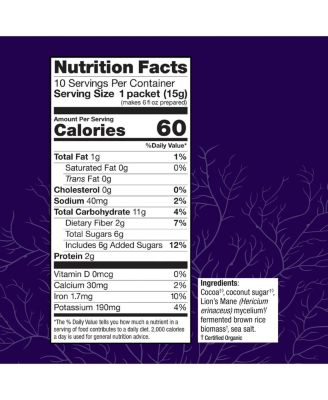 MycoBrew Cocoa - Cocoa Powder Drink Mix Includes Lion's Mane Mushroom - Superfood Powder Drink Mix with Fair Trade Certified Cocoa