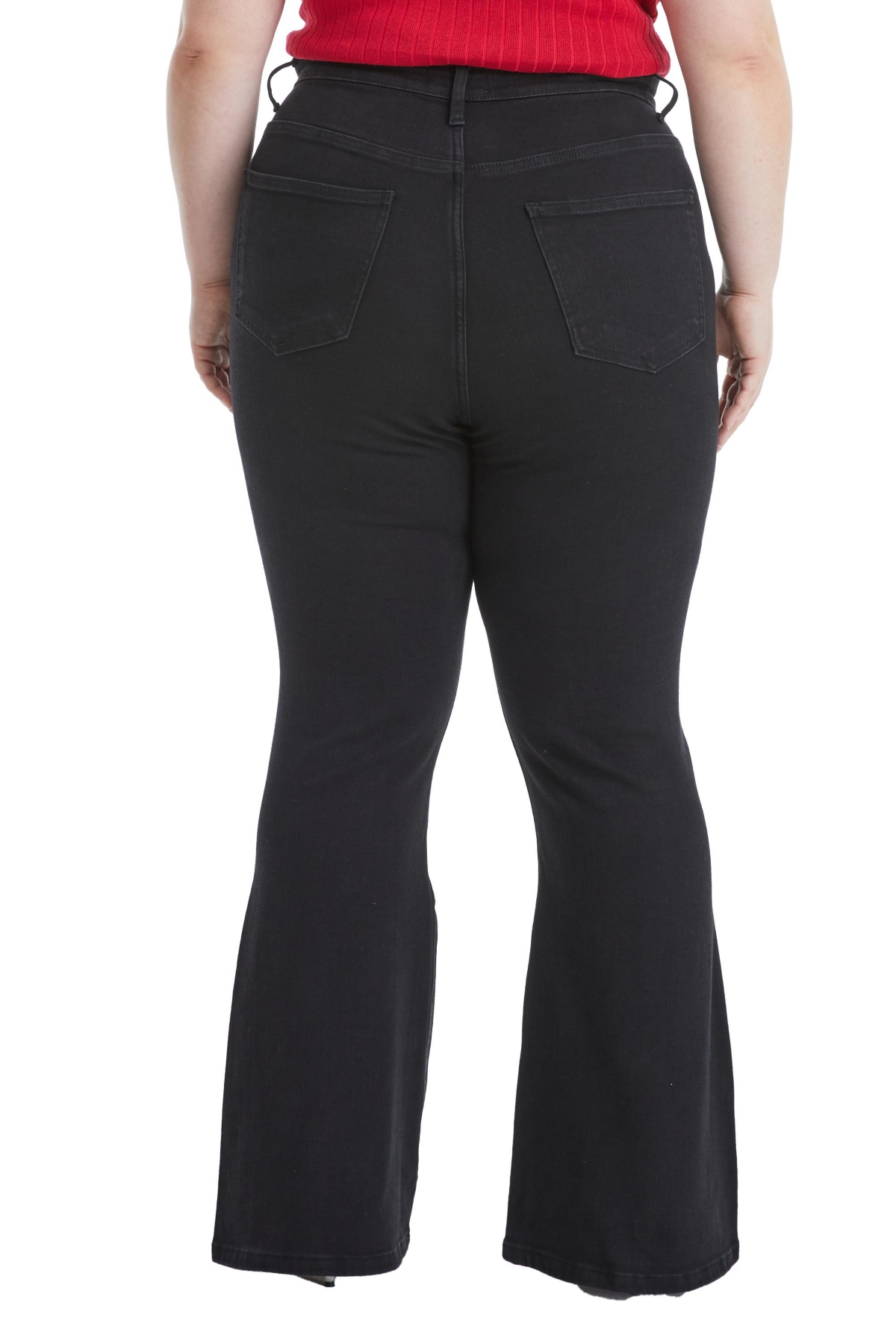 BAYEAS PLUS SIZE HIGH RISE FLARE JEANS 