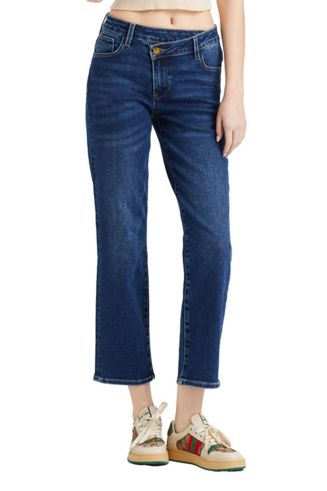 BAYEAS HiRise MORGAN Crossover Straight Leg Jeans main image 1
