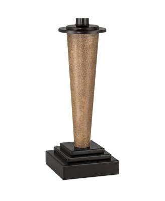 Fernbank 23 1/2" High Small Farmhouse Rustic Accent 3-Way Table Lamps Set of 2 USB Port Brown Bronze Finish Metal Charging