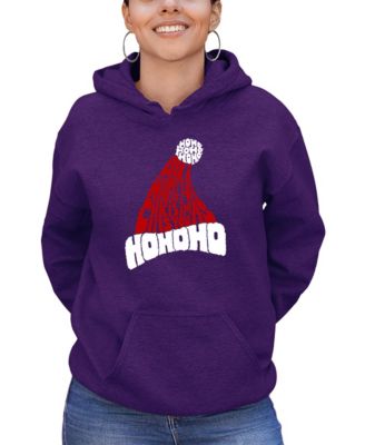 Women's All I Want for Christmas is You Word Art Hooded Sweatshirt