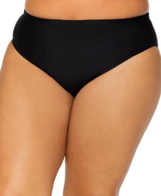 Plus Size Solid Bikini Briefs, Exclusively at Macy's
