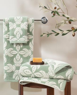 John Robshaw Dasati Cotton Linen Bath Towels - Macy's