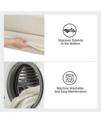 Gottfried Modern 80.3" Slipcovered Sofa with Removable Seat and Back Cushions