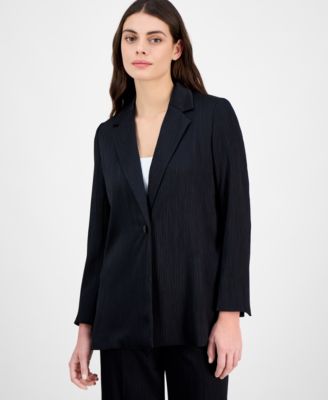 Anne Klein - Women's Notched Collar One-Button Jacket