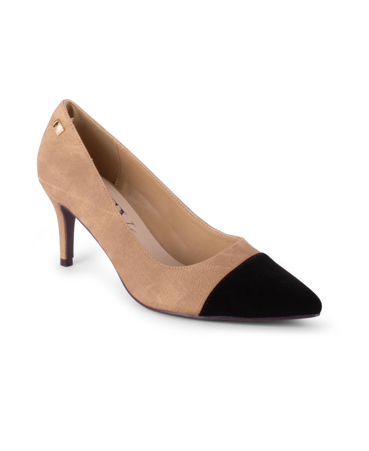 Gloria Vanderbilt Women's Brigitte Slip On Pumps In Natural,black