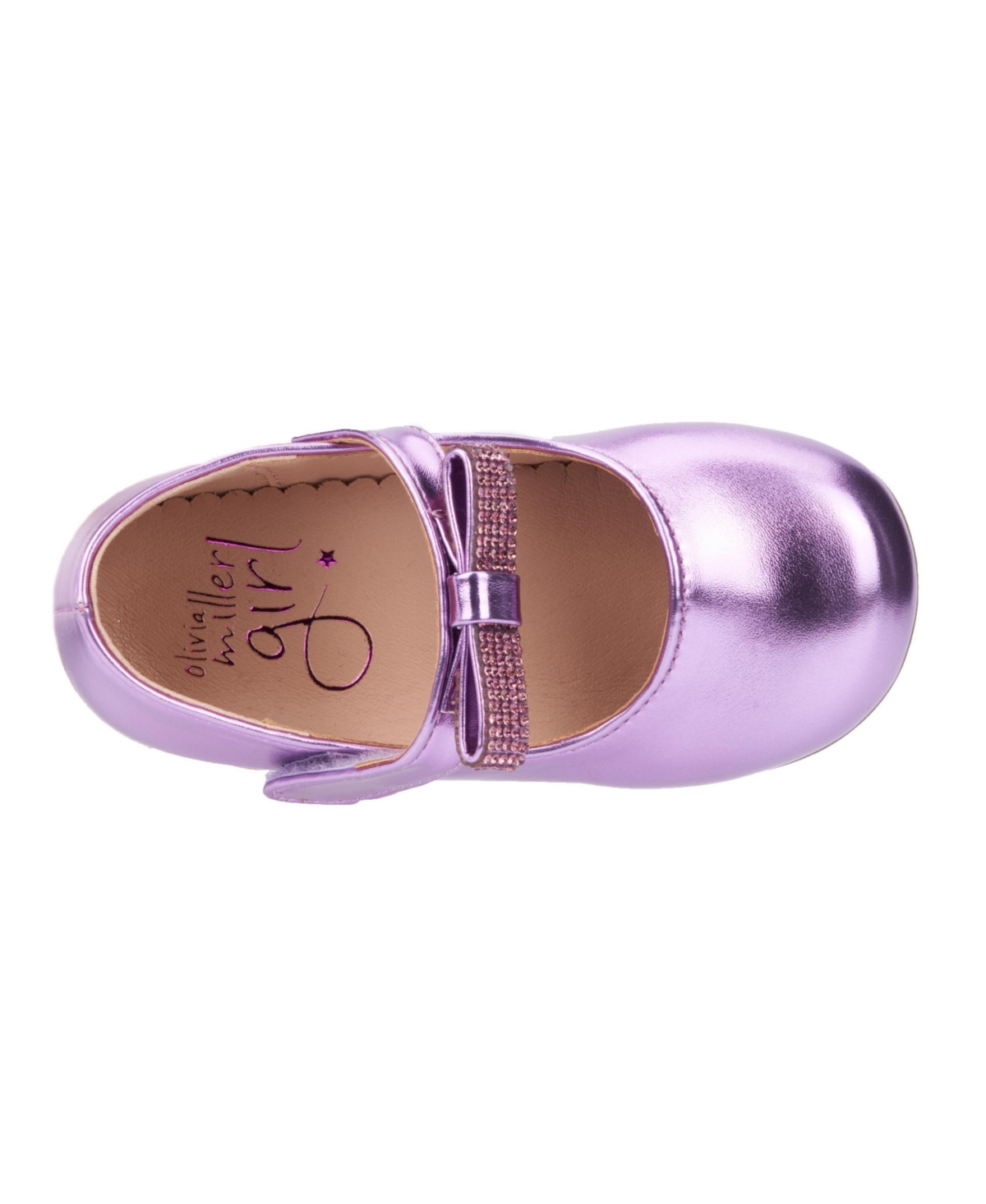 Olivia Miller Big Girls Crystal Clear Maryjane Flats