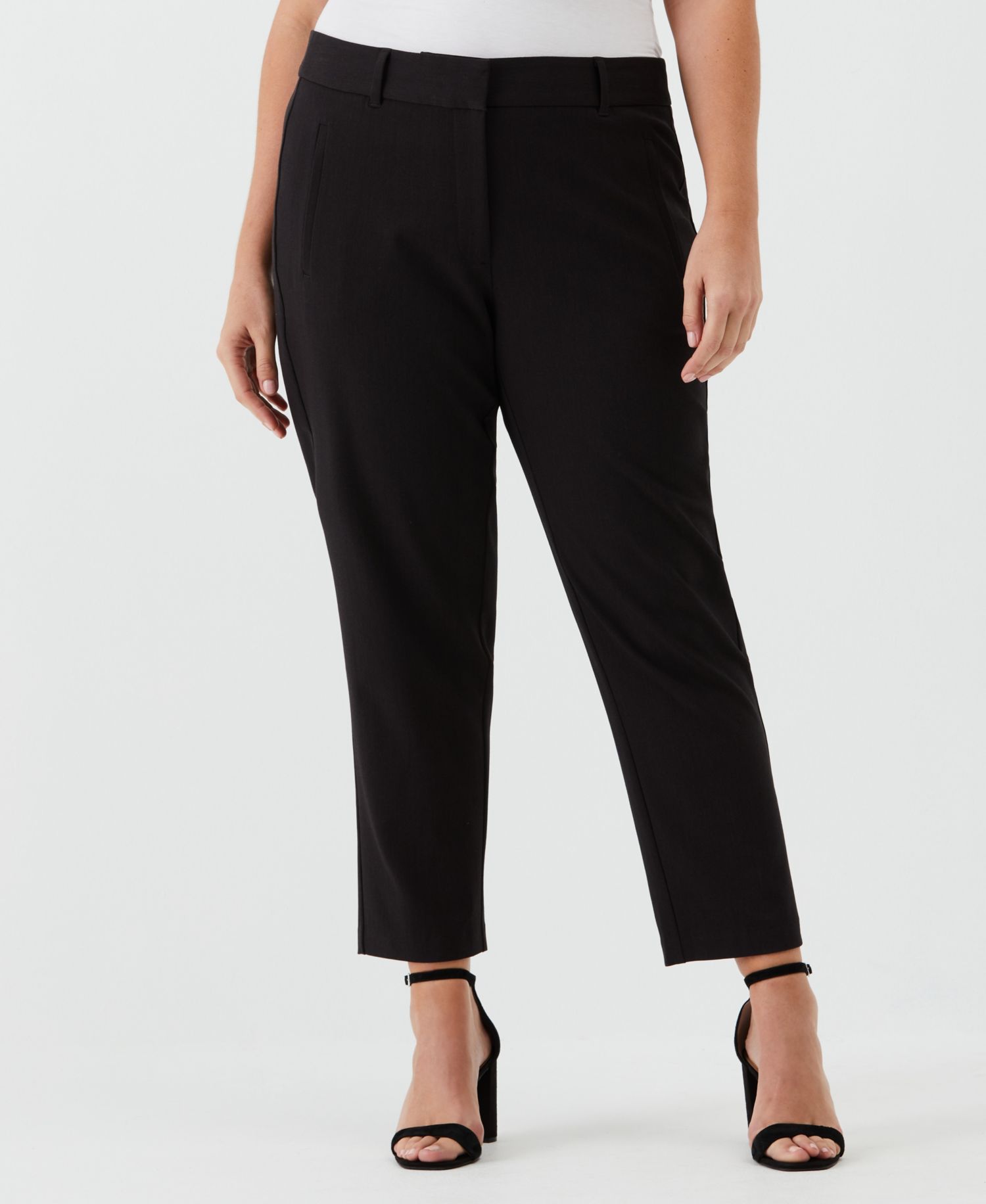 Petite Straight Leg Ankle Pants