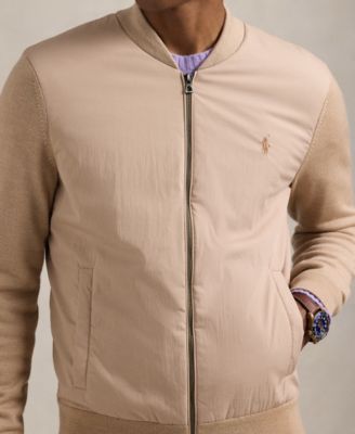 Men's Hybrid Wool Full-Zip Sweater