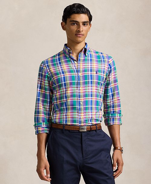 alfani Polo Ralph Lauren Men's Classic-Fit Performance Oxford Shirt Men's Fashion & Accessories