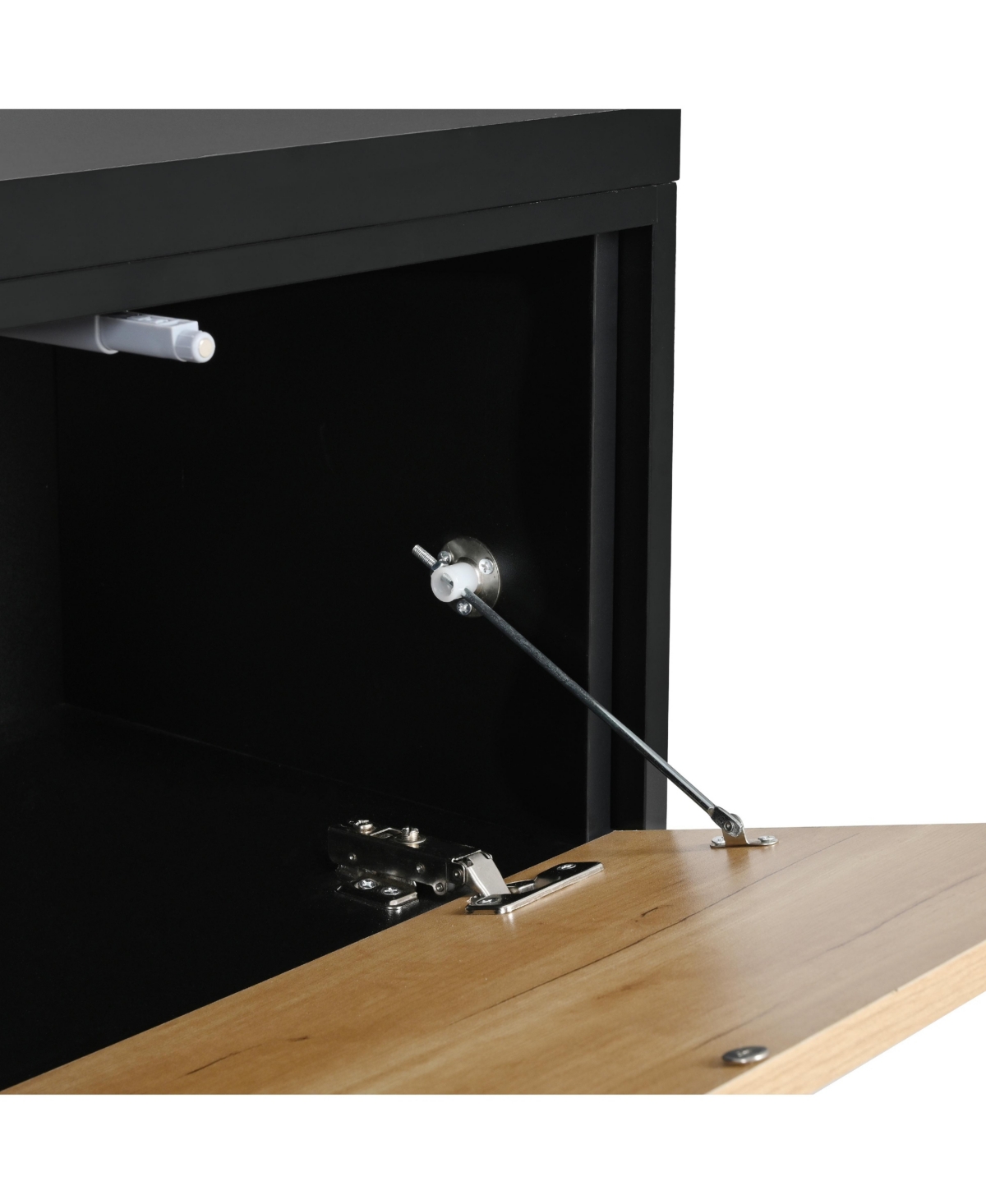 Slickblue 74.8''-126'' Extendable Tv Stand with 3-Tier Bookshelves, Adjustable Entertainment Center for TVs up to 110