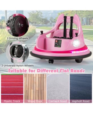 12V Kids Ride-On Bumper Car with Remote Control and Dual Joysticks