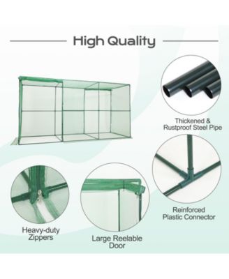 12'x4'x6' Crop Cage Plant Protection Netting Tent with Zipper for Vegetables Fruits and Plant, Suitable for Garden Yard and Lawn