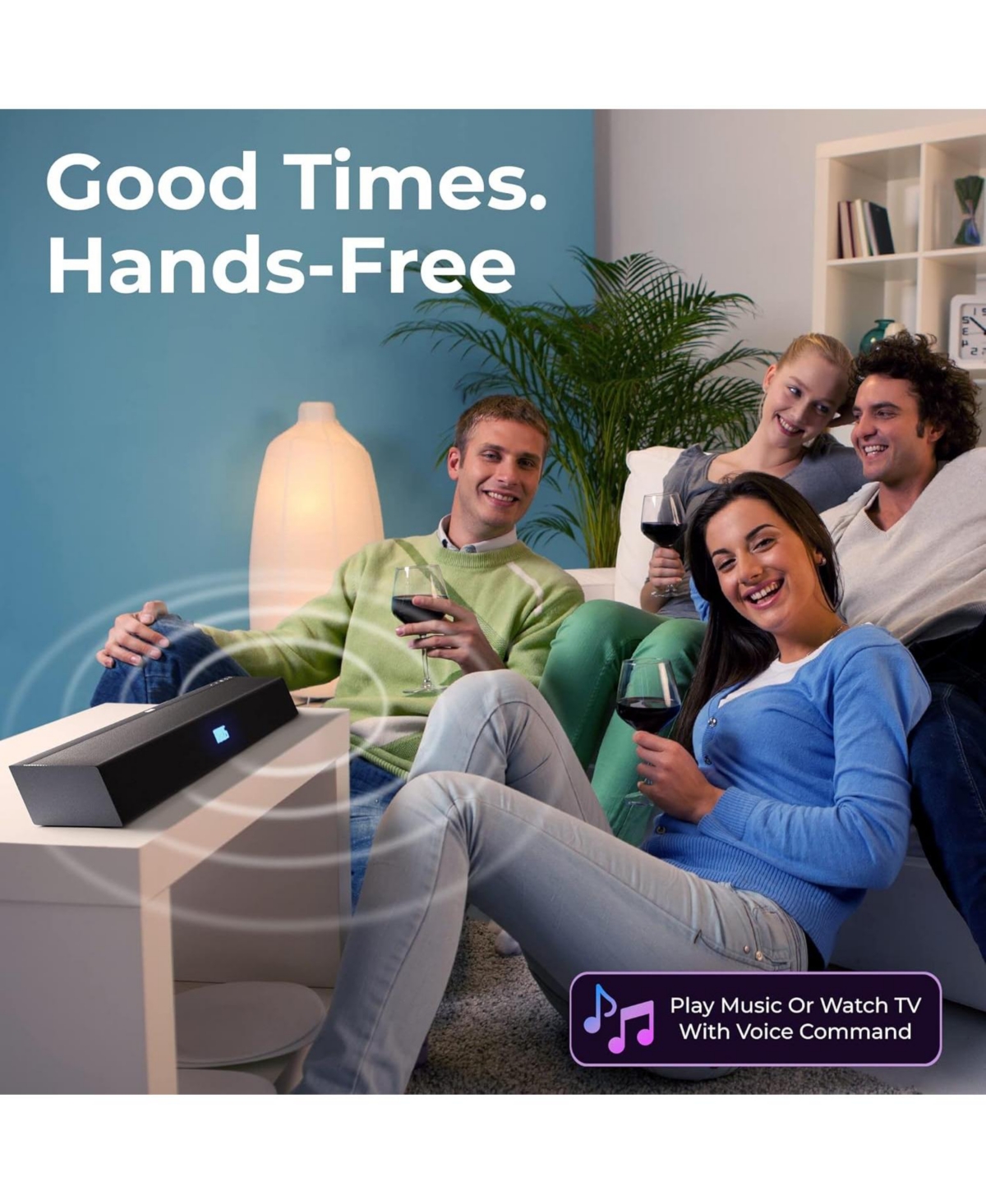 Philips Wireless soundbar with subwoofer 2.1 Channel Soundbar Dolby Atmos Dts Play-Fi Compatible 240W Home Theater