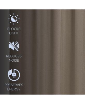 Linen Slub Blackout Grommet Pair (2 Panels), 52"×84"