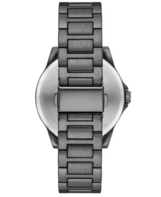 Men's Three Hand Gunmetal Alloy Watch, 45mm