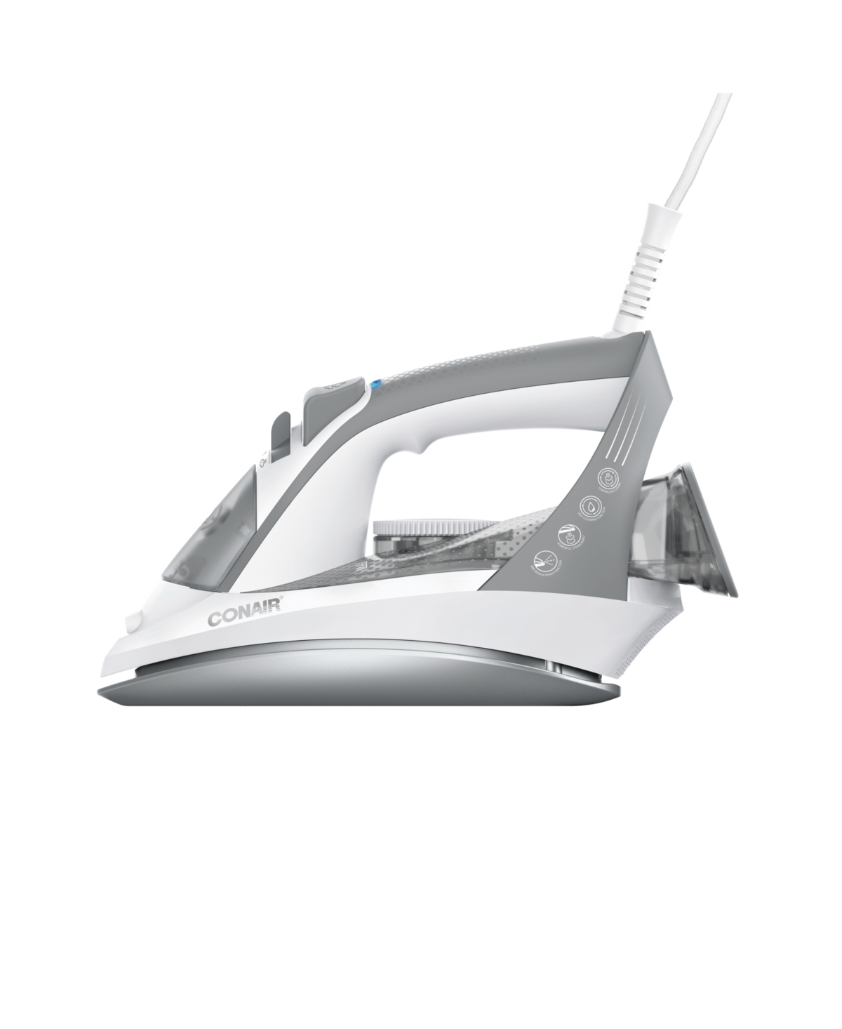 Conair 1200 Watts GlideLite Iron - White With Gray Finish