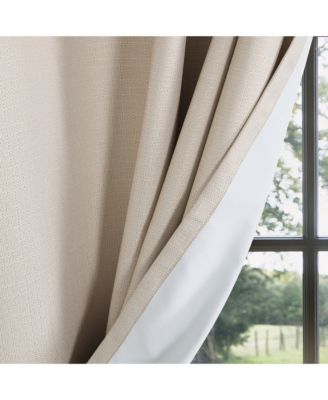 Textured Blackout Grommet Curtains Pair(2 panels), 52"×96"