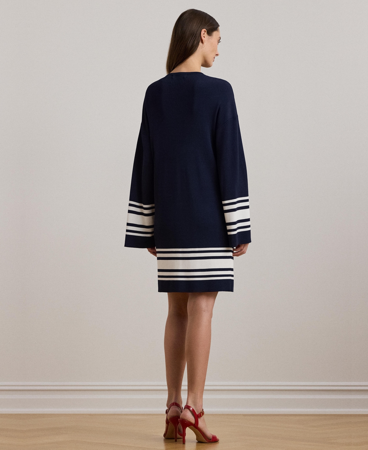 Lauren Ralph Lauren Women's Two-Tone Cardigan -White