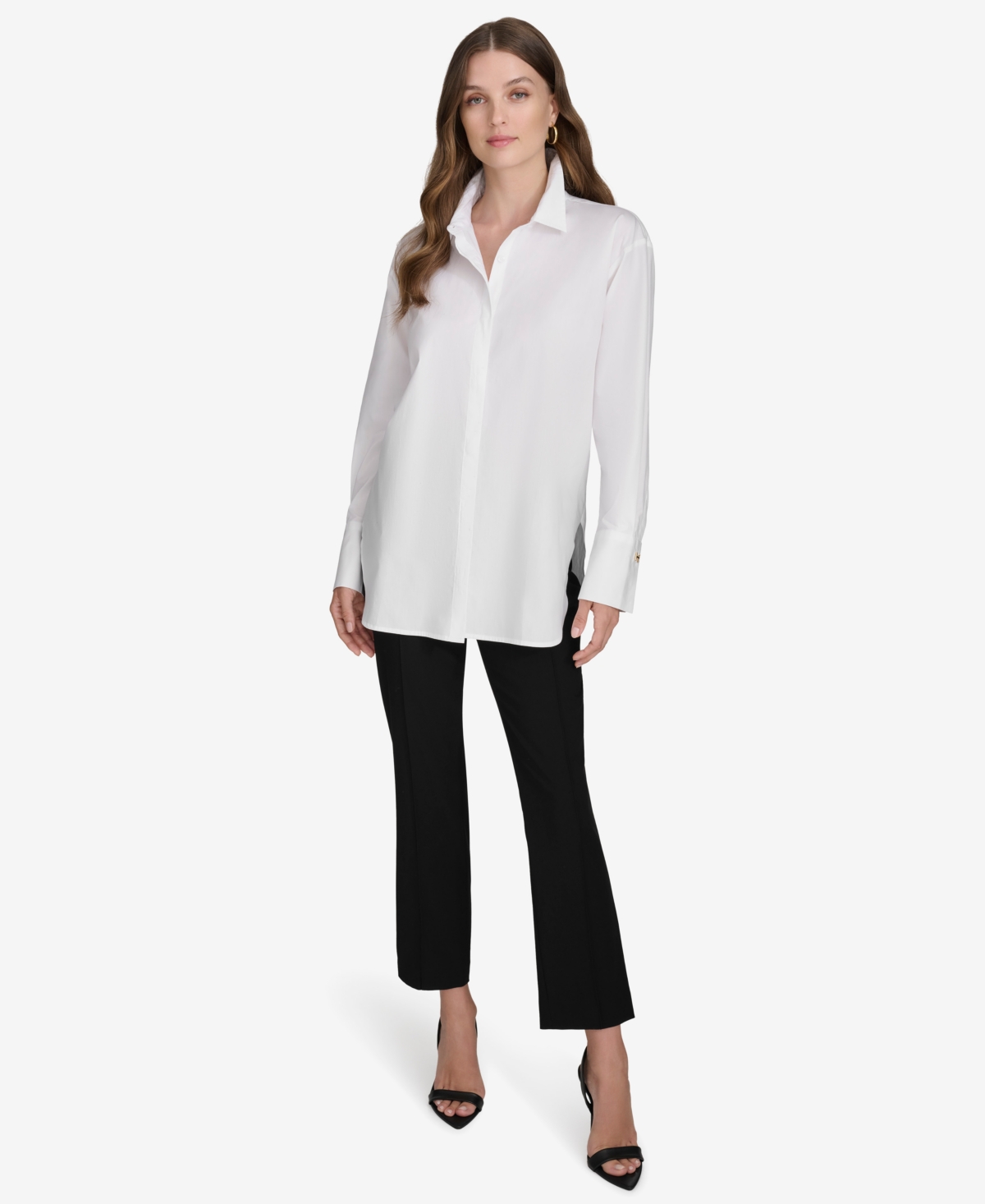 Halston Women's Classic Oversized Shirt