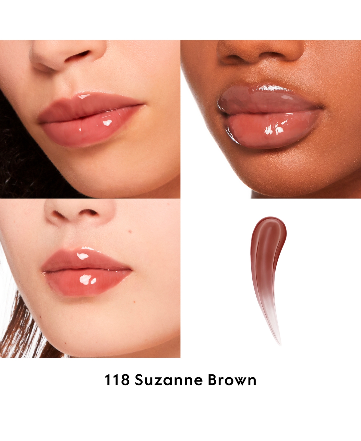 Gucci Gloss A Levres Hydrating & Plumping Lip Gloss In 118 - Suzane Brown