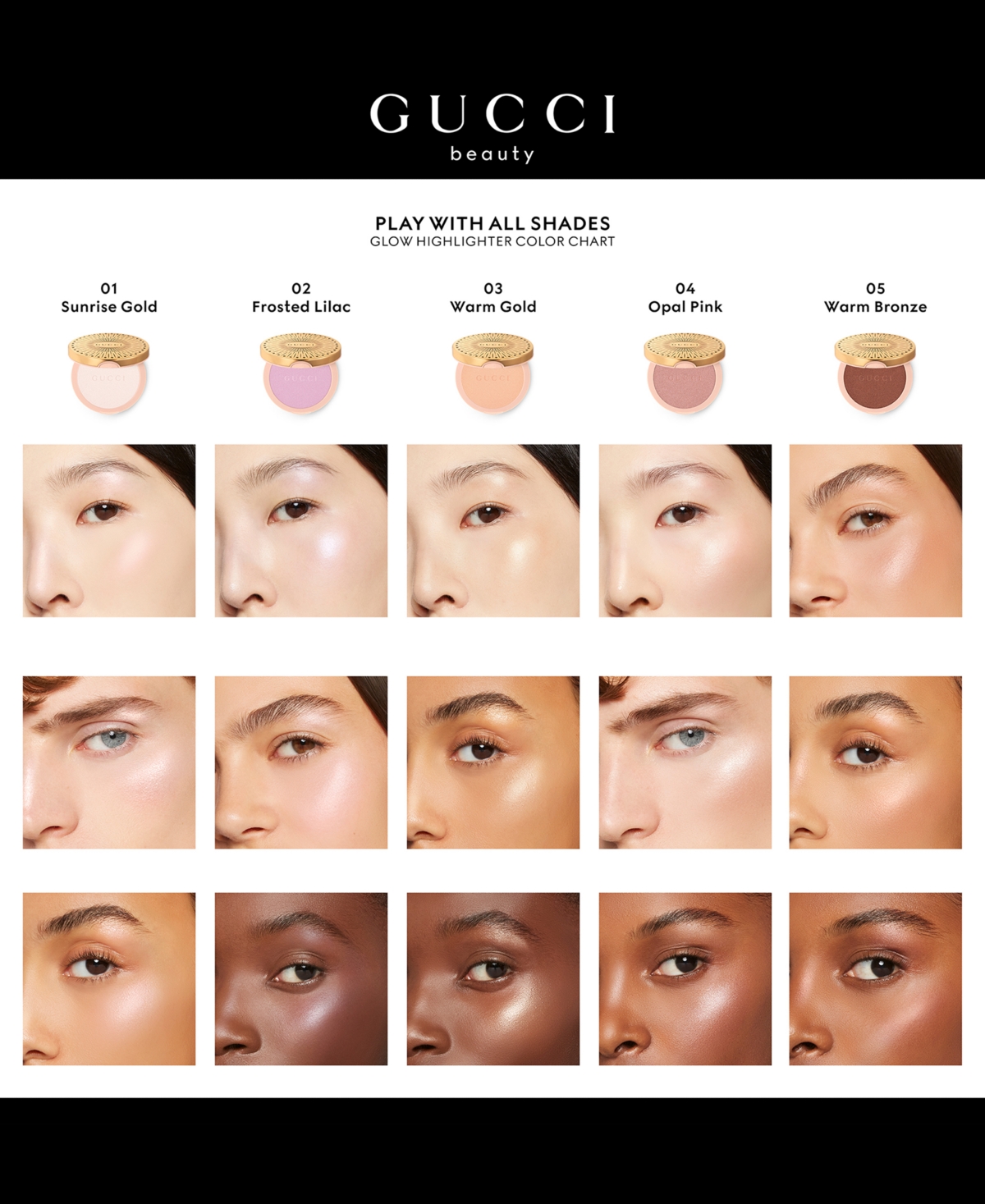 Shop Gucci Glow Multi-use Illuminating Gel-powder Highlighter In 04 - Opal Pink