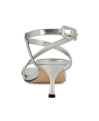 Women's Hanni Strappy Square Toe Kitten Heel Sandals