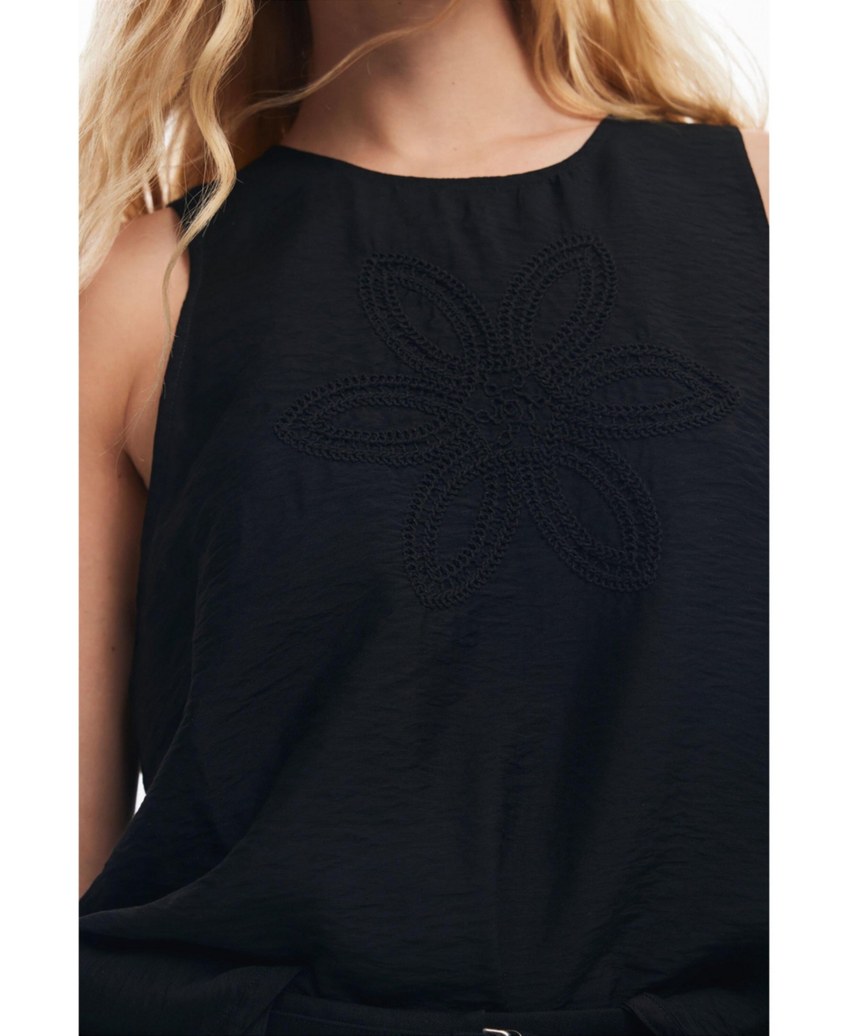 Desigual Women's Embroidered flower blouse